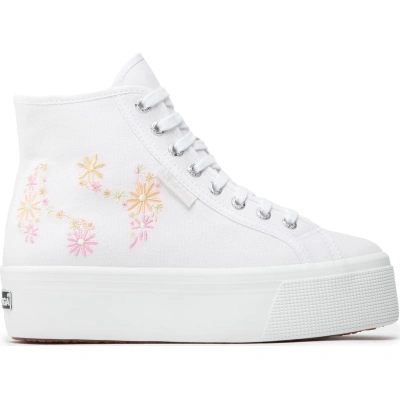 Sneakersy Superga 2708 Flowers Embroidery S2121GW White/Multicolor Flowers A6Y