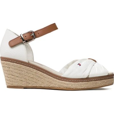 Espadrilky Tommy Hilfiger Iconic Elba Sandal FW0FW00906 Ecru YBL