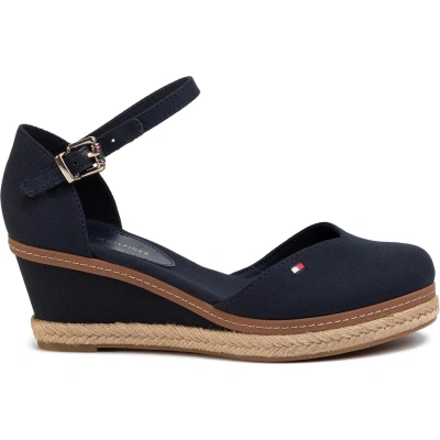 Espadrilky Tommy Hilfiger Basic Closed Toe Mid Wedge FW0FW04787 Desert Sky DW5