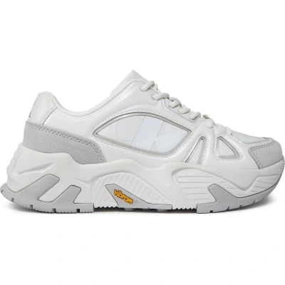 Sneakersy Calvin Klein Jeans Chunky Runner Vibram Mix Nbs Lum YW0YW01310 Bright White/Oyster Mushroom 01V