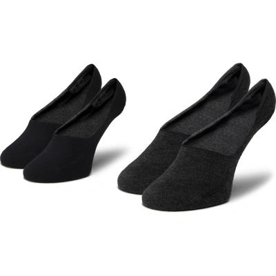 Sada 2 párů kotníkových ponožek unisex Levi's® 37157-0187 Anthracite Melange/Black