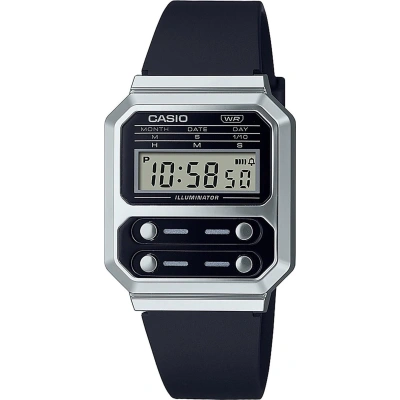 Hodinky Casio A100WEF-1AEF Silver/Black