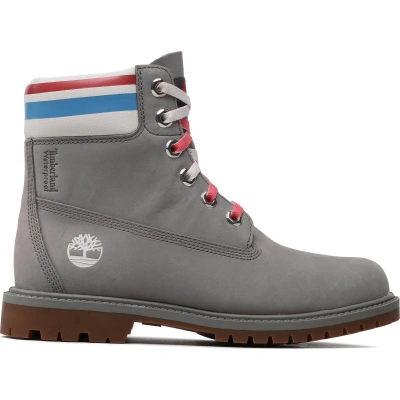 Turistická obuv Timberland 6in Hert Bt Cupsole-W TB0A5M4MF49 Md Grey Nubuck Pink