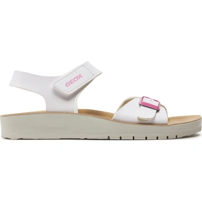 Sandály Geox J Sandal Costarei Gi J15EAB 000BC C1000 D White