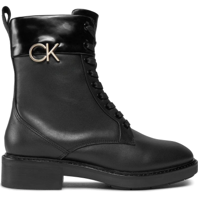 Turistická obuv Calvin Klein Rubber Sole Combat Boot W/Hw HW0HW01717 Ck Black BEH