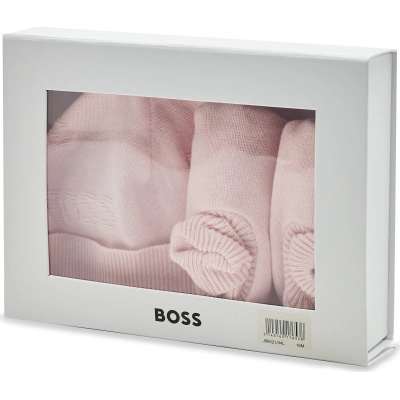 Set čepice a ponožky Boss J98421 Pink Pale 44L