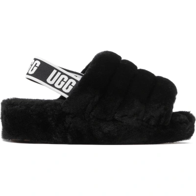 Bačkory Ugg W Fluff Yeah Slide 1095119 W/Blk