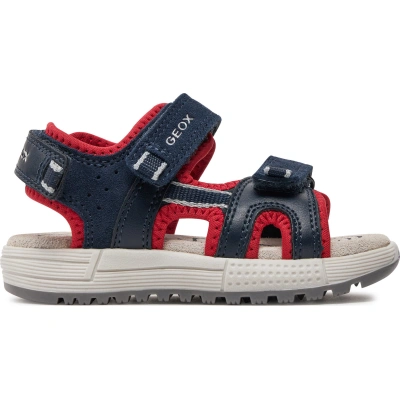 Sandály Geox J Sandal Alben Boy J35AVA 01520 C0735 M Navy/Red