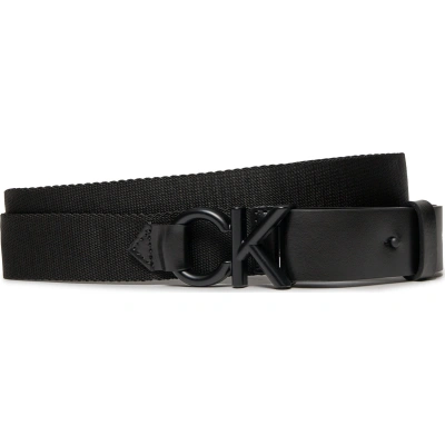 Pánský pásek Calvin Klein Ck Metal Minimal Webbing 30Mm K50K511566 Ck Black BEH