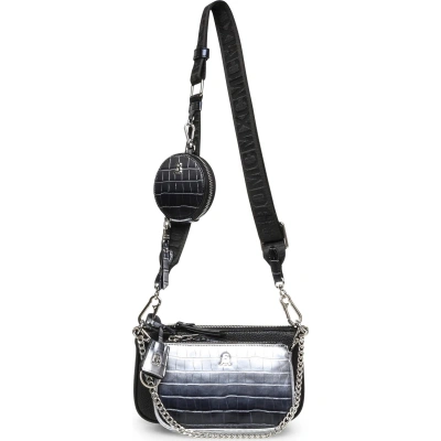 Kabelka Steve Madden Bamanza Crossbody SM13001385-02002-BSL Blk/Sil