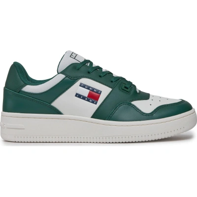 Sneakersy Tommy Jeans Tjm Retro Basket Ess EM0EM01395 Court Green L4L