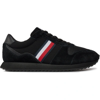 Sneakersy Tommy Hilfiger Runner Evo Mix Ess FM0FM04886 Black BDS