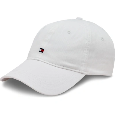 Kšiltovka Tommy Hilfiger Essential Flag Soft Cap AW0AW16050 Th Optic White YCF