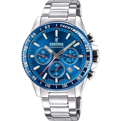 Hodinky Festina Timeless Chronograph F20560/3 Silver/Navy