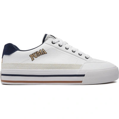 Sneakersy Puma Court Classic Vulc Retro Club 395089-01 Puma White/Prairie Tan/Club Navy