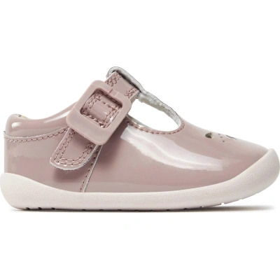 Polobotky Clarks Roamer Star T 261434637 Pink Patent