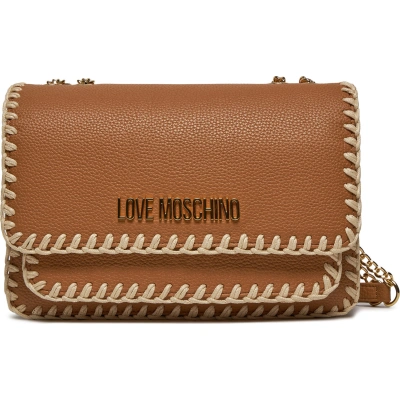 Kabelka LOVE MOSCHINO JC4104PP1ILJ120A Cammello Handstitch Ecru