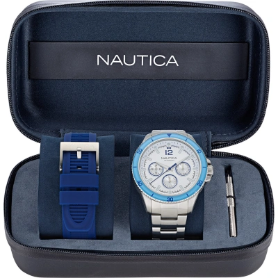 Hodinky Nautica NAPWRS405 Gray/Silver