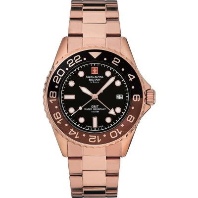 Hodinky Swiss Alpine Military 7052.1164 Black/Rose Gold/Rose Gold