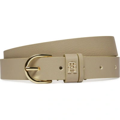 Dámský pásek Tommy Hilfiger Th Central Cc And Coin White Clay AES