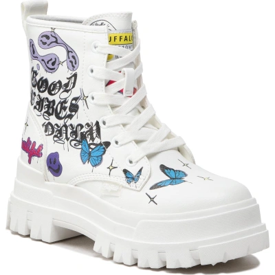 Turistická obuv Buffalo Aspha Rld Laceup Mid 1622141 White/Graffiti