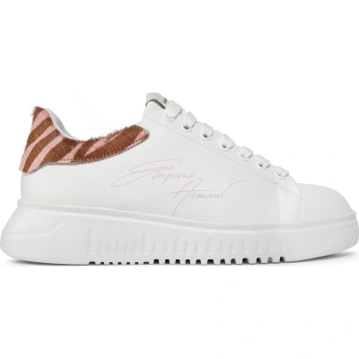 Sneakersy Emporio Armani X3X024 XN388 R297 White/Lotus/Black