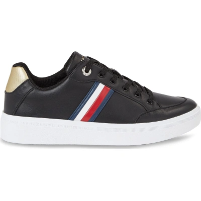 Sneakersy Tommy Hilfiger Elevated Global Stripes Sneaker FW0FW07446 Black BDS