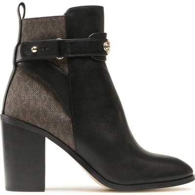 Polokozačky MICHAEL Michael Kors Darcy Heeled Bootie 40F3DCHE6L Blk/Brown