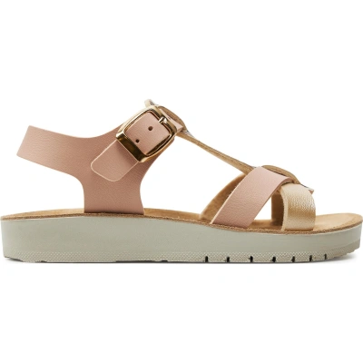 Sandály Geox J Sandal Costarei Gi J45EAG 05404 C8J2U S Dk Rose/Platinum