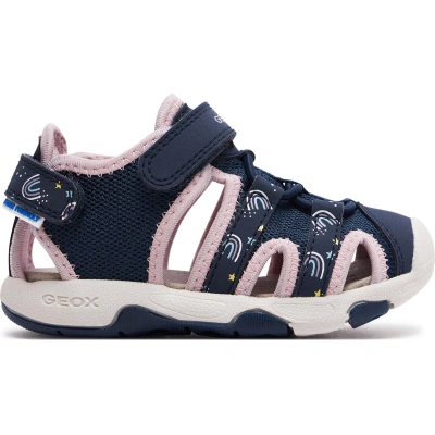 Sandály Geox B Sandal Multy Girl B450DB 0ASCE CF48T M Navy/Lt Pink