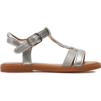 Sandály Geox J Sandal Karly Girl J4535H 0NFQD C1007 M Silver