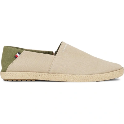 Espadrilky Tommy Hilfiger Hilfiger Espadrille Core Textile FM0FM04981 Beige AEG