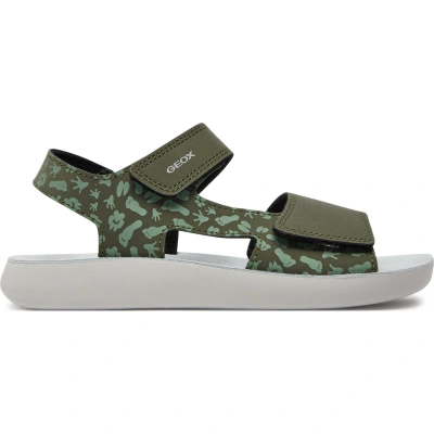 Sandály Geox J Sandal Lightfloppy J45GQE 000CE C3222 D Military/Green