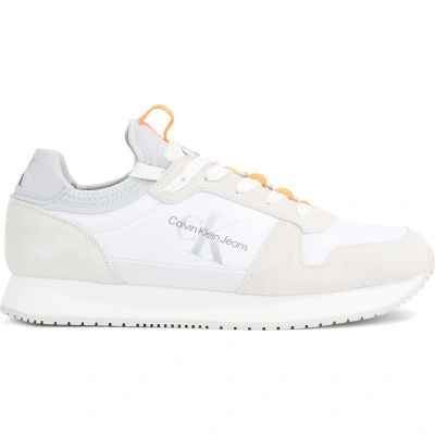 Sneakersy Calvin Klein Jeans Retro Runner Laceup Refl YM0YM00742 Bright White YBR