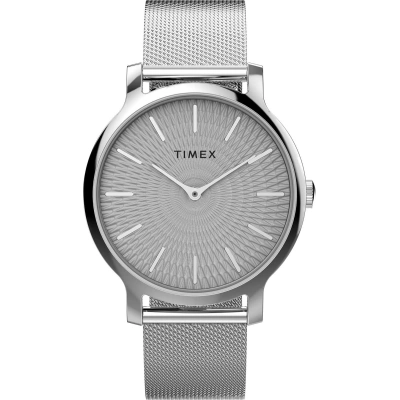 Hodinky Timex Transcend 34mm Mesh TW2V92900 Silver