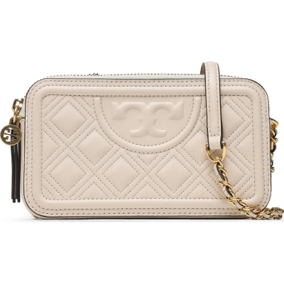 Kabelka Tory Burch Fleming Double-Zip Mini Bag 79403 New Cream 122