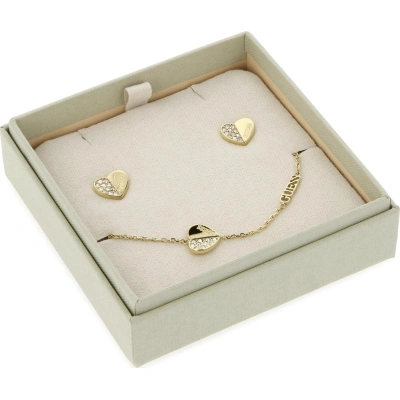 Set náušnice a náramek Guess Lovely Guess JUBS03 187JW YG