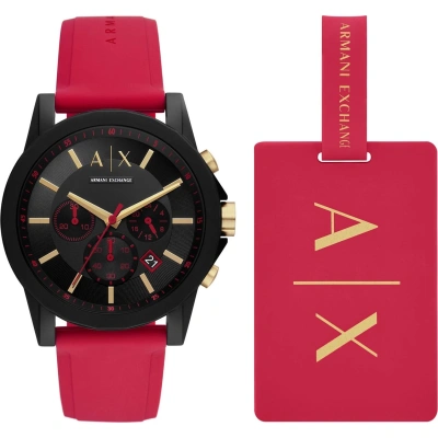 Hodinky Armani Exchange Outerbanks AX7152SET Black/Red