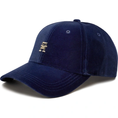 Kšiltovka Tommy Hilfiger Th Evening Velvet Cap AW0AW15318 Space Blue DW6