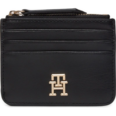 Pouzdro na kreditní karty Tommy Hilfiger Th Refined Cc Holder AW0AW16016 Black BDS