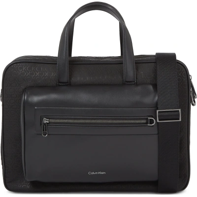 Brašna na notebook Calvin Klein Ck Elevated Laptop Bag Repreve K50K510851 Black Tonal Mono 01I