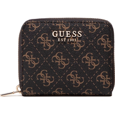 Malá dámská peněženka Guess Laurel (QE) Slg SWQE85 00370 BROWN LOGO