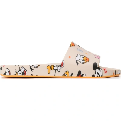 Nazouváky Melissa Beach Slide + Mickey A 33759 Beige/Yellow/Black AK250