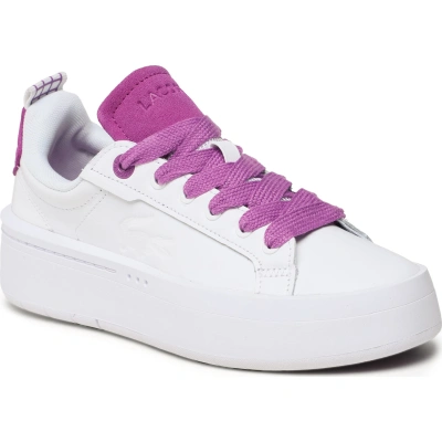 Sneakersy Lacoste Carnaby Plat 123 1 Sfa 745SFA0040Z54 Wht/Pur