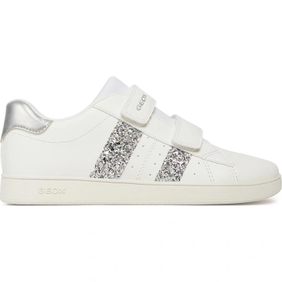 Sneakersy Geox J Eclyper Girl J45LRA 000BC C0007 D White/Silver