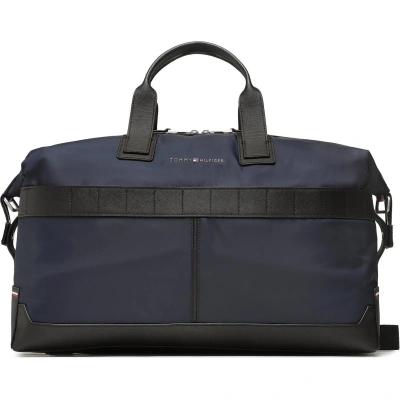 Taška Tommy Hilfiger Th Elevated Nylon Weekender AM0AM10941 Tmavomodrá