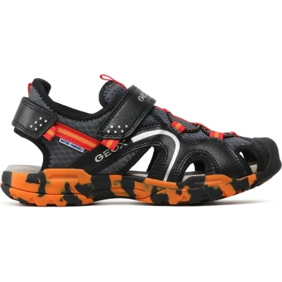 Sandály Geox J Borealis Boy J250RB014MEC0048 D Černá