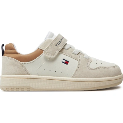 Sneakersy Tommy Hilfiger Low Cut Lace-Up/Velcro Sneaker T1X9-33341-1269 S Bílá