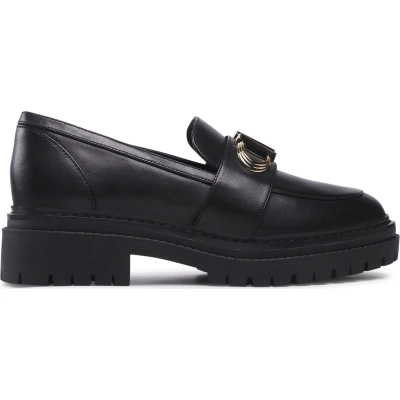 Polobotky MICHAEL Michael Kors Parker Lug Loafer 40F2PKFP1L Černá