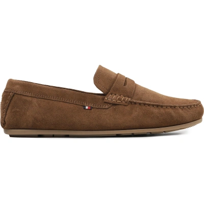 Mokasíny Tommy Hilfiger Casual Hilfiger Suede Driver FM0FM04271 Hnědá